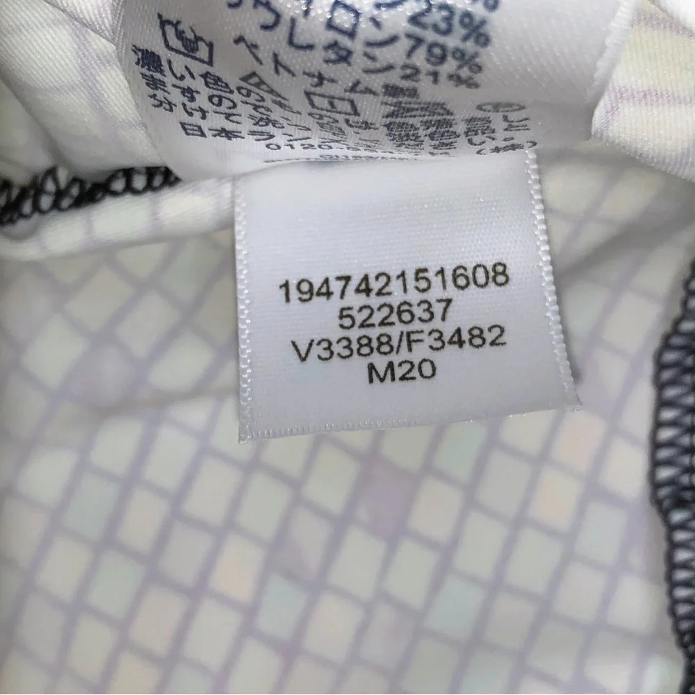 Lands' End Blue Mosaic Square-Neck Underwire Tankini Swimsuit Top Size 24W
